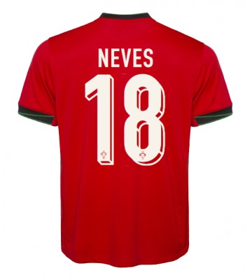 Portugal Ruben Neves #18 Hemmatröja EM 2024 Kortärmad